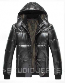 Leather Hood Jacket # 637
