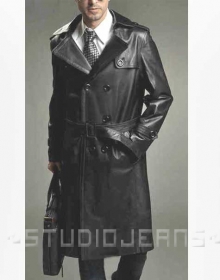 Leather Long Coat #205