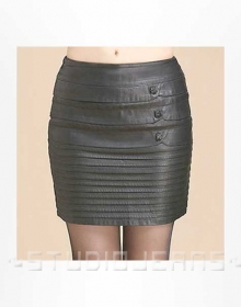 Whistle Leather Skirt - # 472