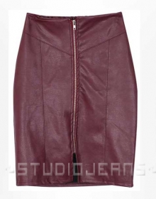 Ambrosia Leather Skirt - # 413