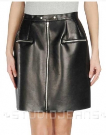 Maxine Leather Skirt - # 400