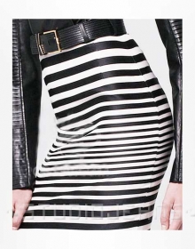 Zebra Leather Skirt - # 192