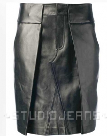 Envelope Leather Skirt - # 455