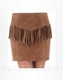Fringe Leather Skirt - # 184