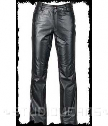 Black Leather Jeans