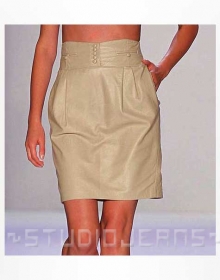 Vintage Leather Skirt - # 459