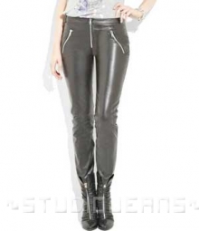 Leather Biker Jeans - Style #508