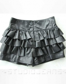 Leather Cargo Shorts Style # 374