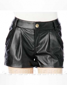 Leather Cargo Shorts Style # 366