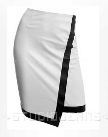 Two Toned Leather Skirt - # 149