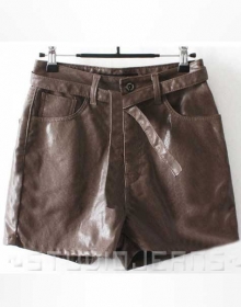 Leather Cargo Shorts Style # 352